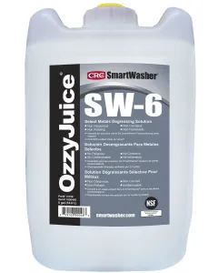SmartWasher&#174; SW-6 OzzyJuice&#174; Select Metals Degreasing Solution, 5 Gal
